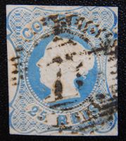 Portugal Kat. 2b gest. 1853 Kat. 25 Euro helle Stelle