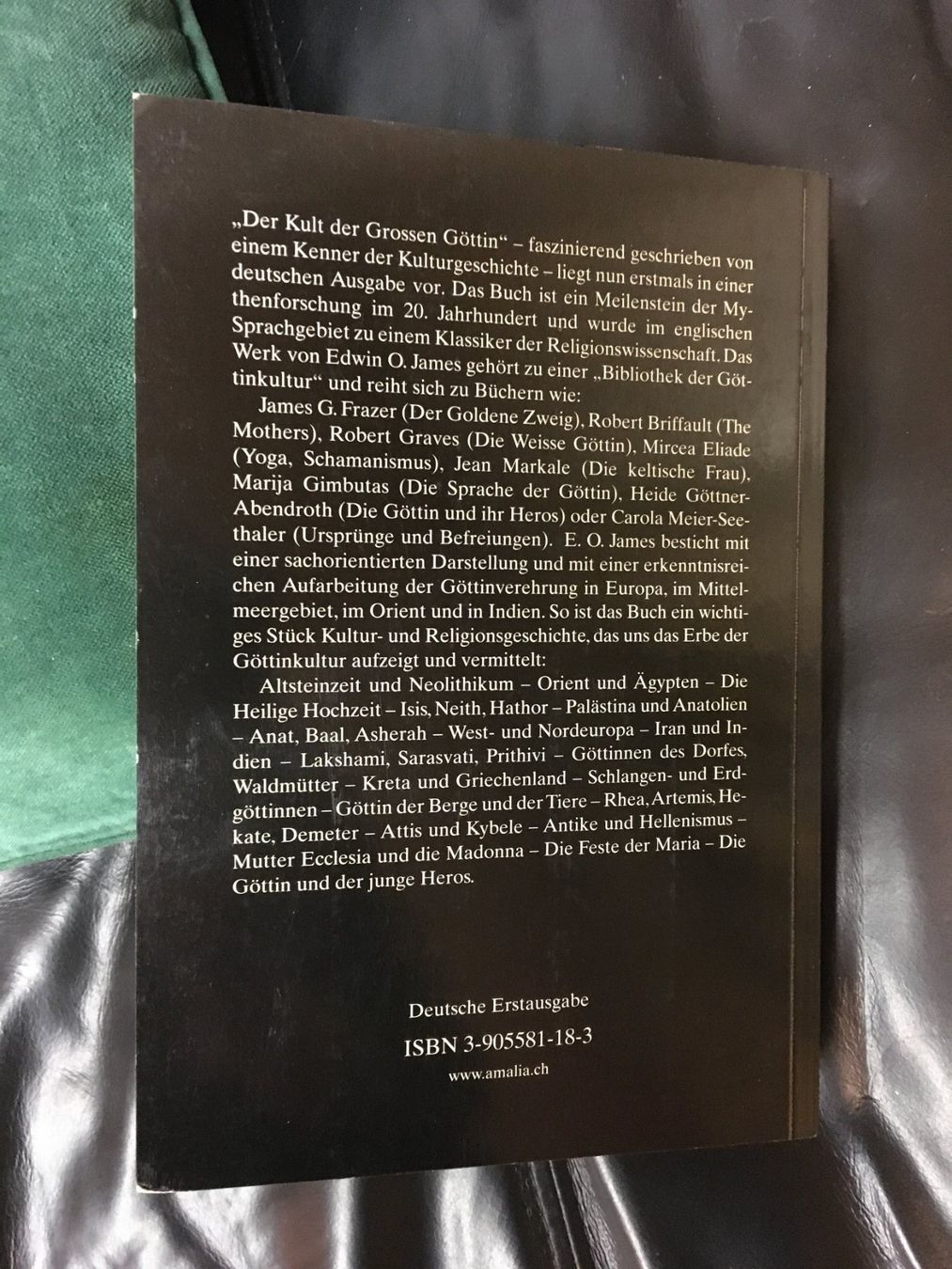 Bücher: E.O. James - Der Kult der grossen Göttin – Gebraucht aus Urtenen-Schönbühl von weltenschmid 1