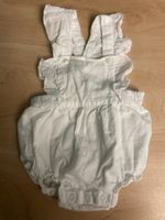 Sommerlicher H&M Strampler kurz, Gr.56,Weiss, bestickt