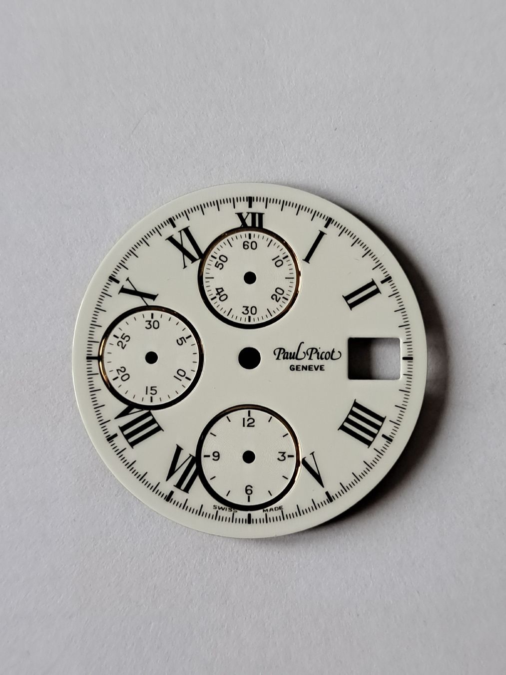Paul Picot Uhren: Cadran Paul Picot Chronograph Dial Zifferblatt – Neu (gemäss Beschreibung) aus Le Locle von Lapidary.Duc