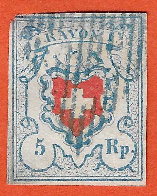 Alle Briefmarken: Rayon I (17II) T1 C1 LO – Gebraucht aus Biberstein von Jura39