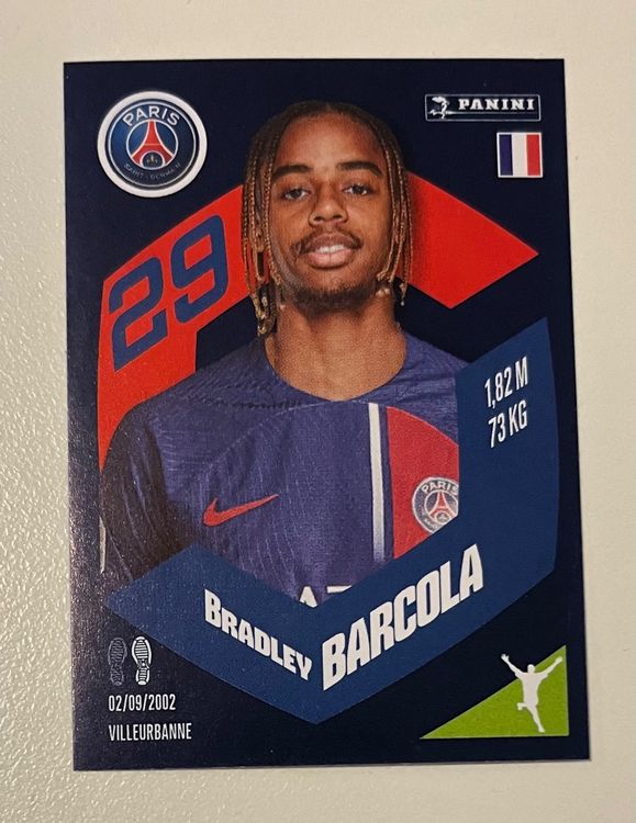 Maillot PSG 2024/25 Domicile, Barcola 29, Version Joueur, Taille M Slim