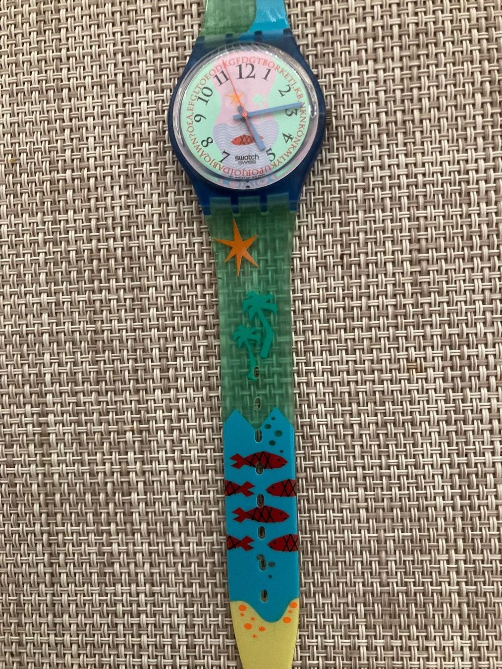 Swatch Orologi: Swatch mint fisch NEU – Nuovo e nell'imballaggio originale da Wilderswil venduto da Feldbach 1