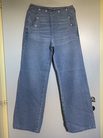 Pantalon Zara Basic Z1975 Denim avec Taille 36 ✨