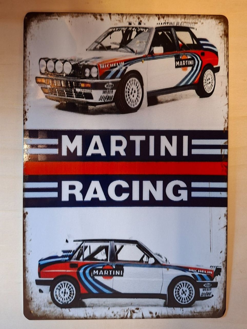 Martini Insegne: Martini Racing Blechschild - Lancia Rallye – Usato da Alberswil venduto da mech350