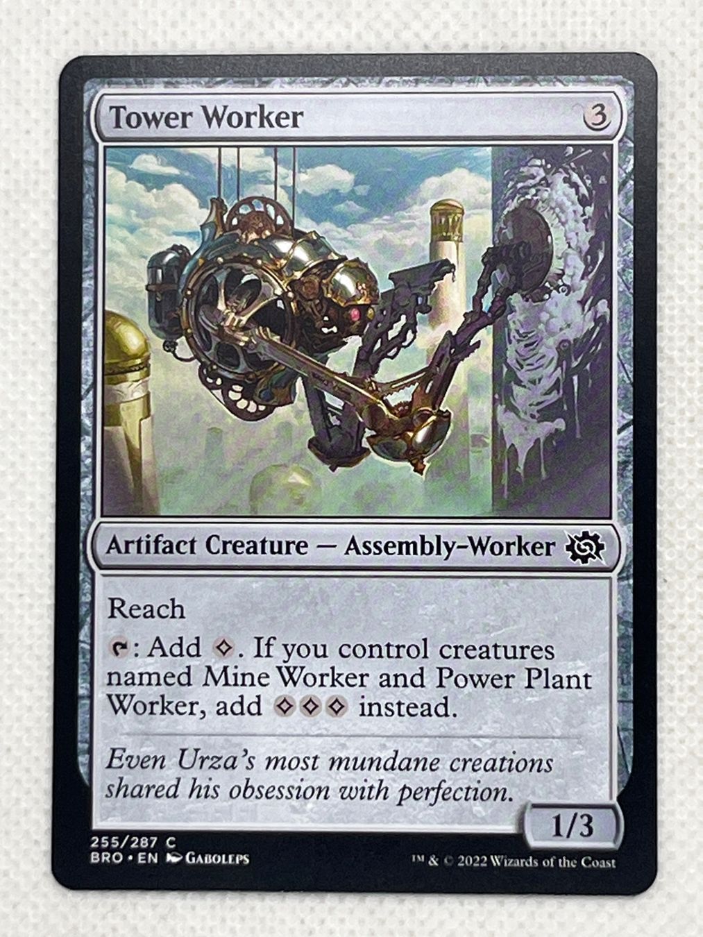 Magic The Gathering Sammelbilder & Trading cards: Magic The Gathering Tower Worker 255/287 C – Gebraucht aus Hinterkappelen von Kim1992