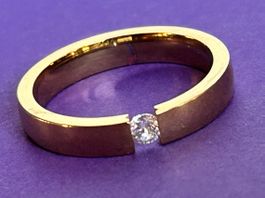 Fingerring gelbgoldig klassisch (54/59/62)