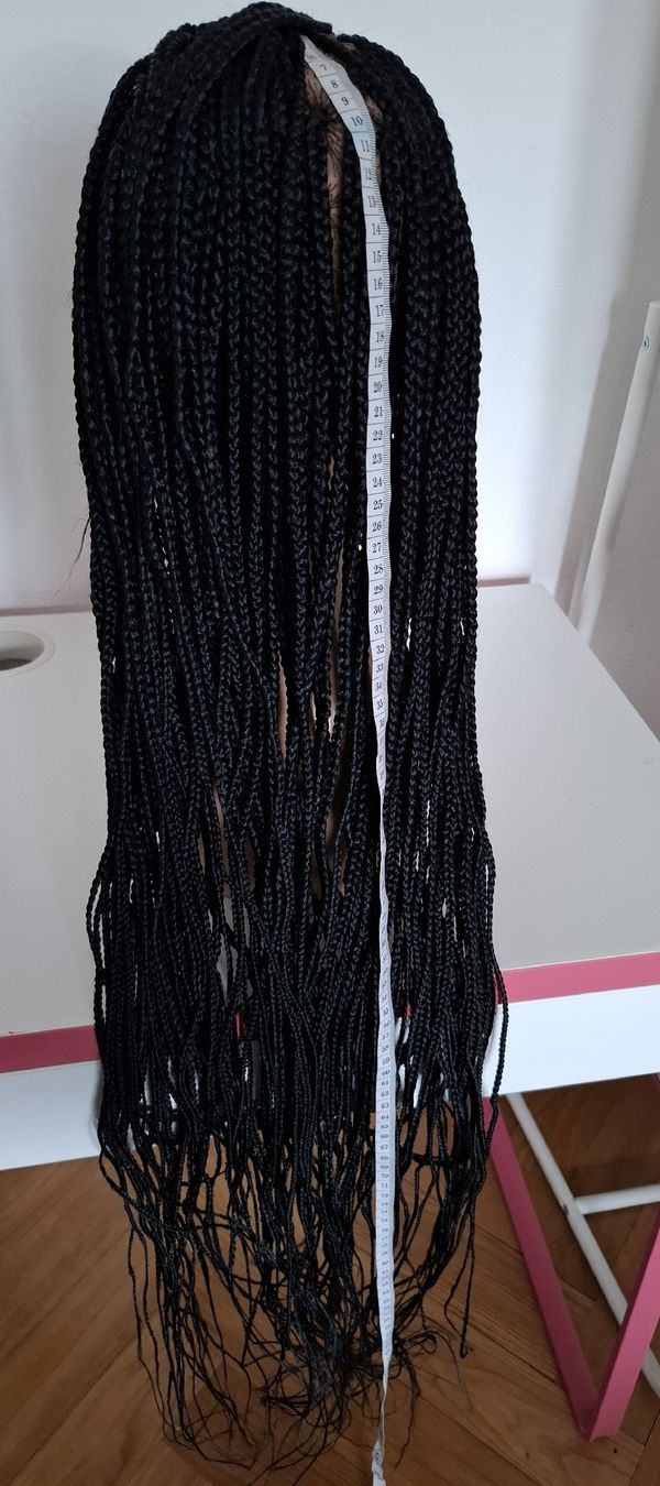 Parrucche: Long Black Braided Wig | Cornrow Style | Lace Front | Handma – Nuovo (secondo la descrizione) da Lausanne venduto da usa_xd5k 7
