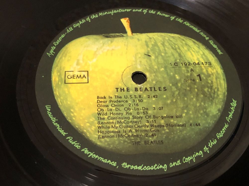 THE BEATLES - WHITE ALBUM LP DE 1969 APPLE TOPLOADER INSERTS (Gebraucht ...