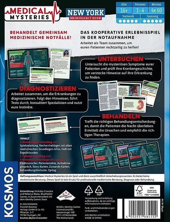 Kosmos Spiele: Medical Mysteries - New York – Gebraucht aus Meikirch von tl 1