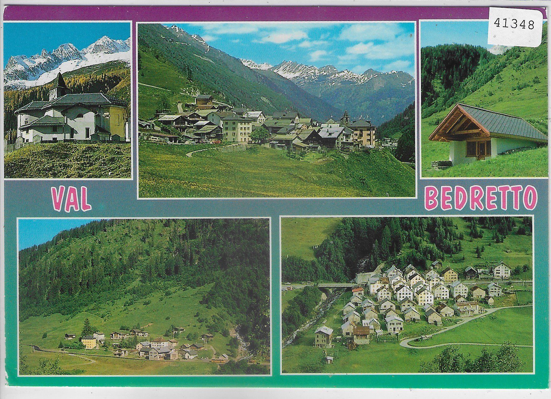 Ansichtskarten: Val Bedretto - Villa, Ossasco, Fontana – Gebraucht aus Ettingen von Kartenplanet