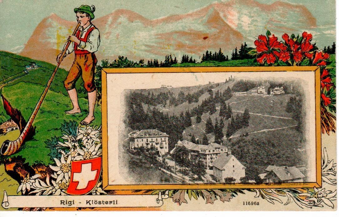 Cartoline postali: Rigi Klösterli 1924 – Usato da Wolhusen venduto da Curver9