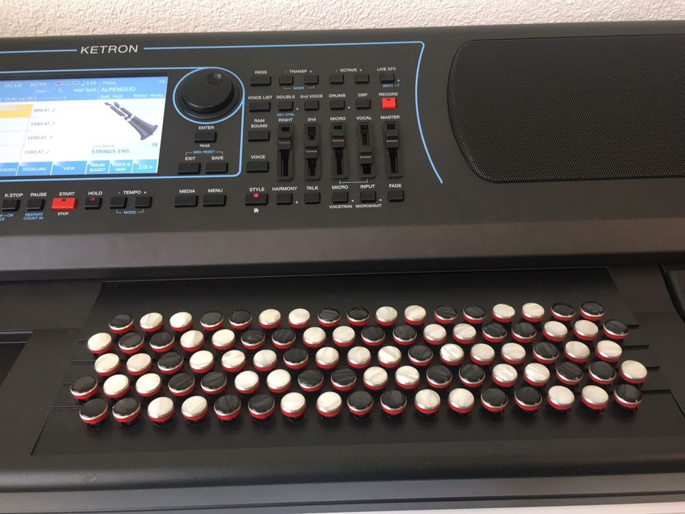 KETRON SD80 Knopfgriffkeyboard, C Griff, 2 Jahre Garantie (Neu und ...