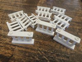 lego 30055 lot de 12 pièces White Fence 1 x 4 x 2 Spindled