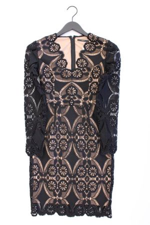Set Spitzenkleid Gr. 32 neuwertig Langarm schwarz Polyester