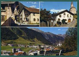 Zernez, Engadin, 3 Ansichten, ungelaufen, Grossformat