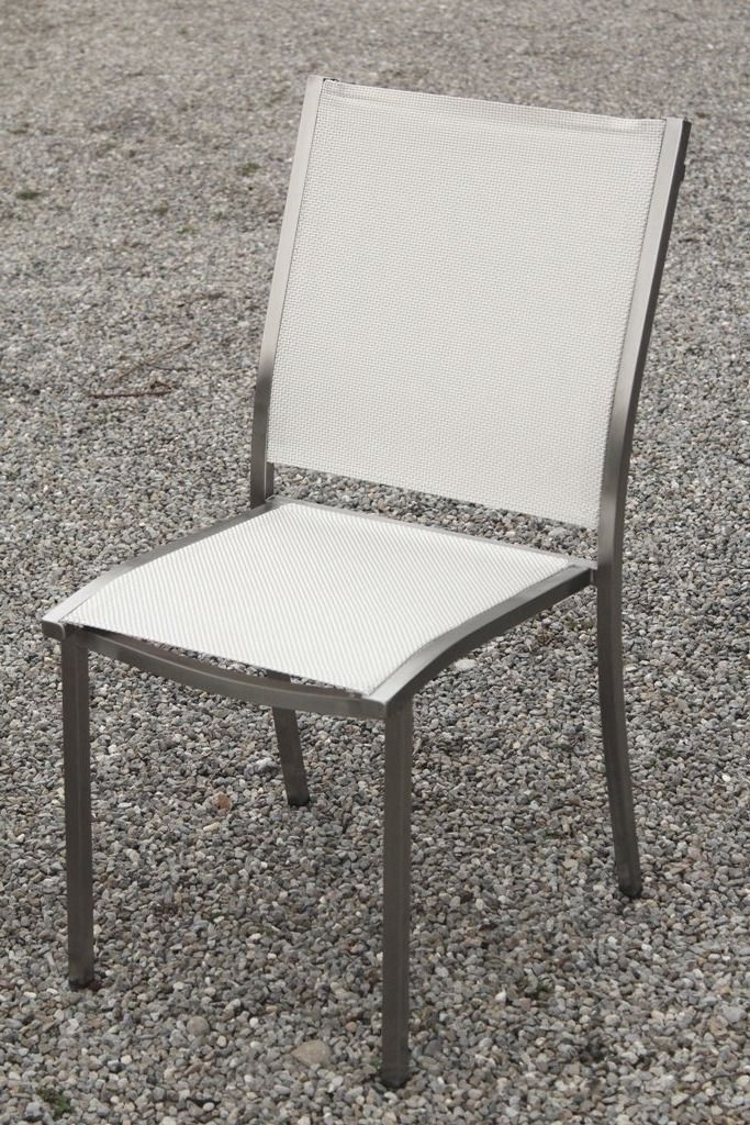 Gartenstühle: Gartenstuhl Edelstahl oA weiss – Neu und originalverpackt aus Lyss von Ursprung1