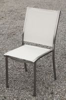 Gartenstuhl Edelstahl oA weiss