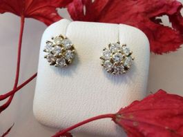750/- GG Brillant-Ohrschmuck Sonderverkauf a.d. Goldschmiede