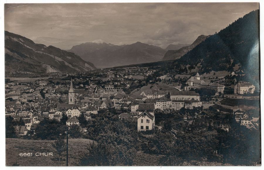 Cartoline postali: Chur, gelaufen 1925 – Usato da Frauenfeld venduto da POML