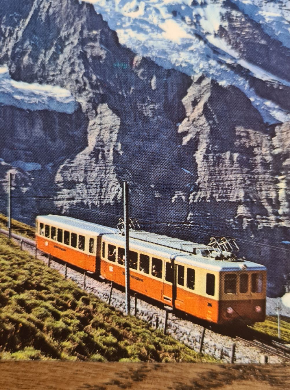 Cartoline postali: Jungfraubahn Kleine Scheidegg, Wengen 1982 – Usato da Ebikon venduto da Donar50 1