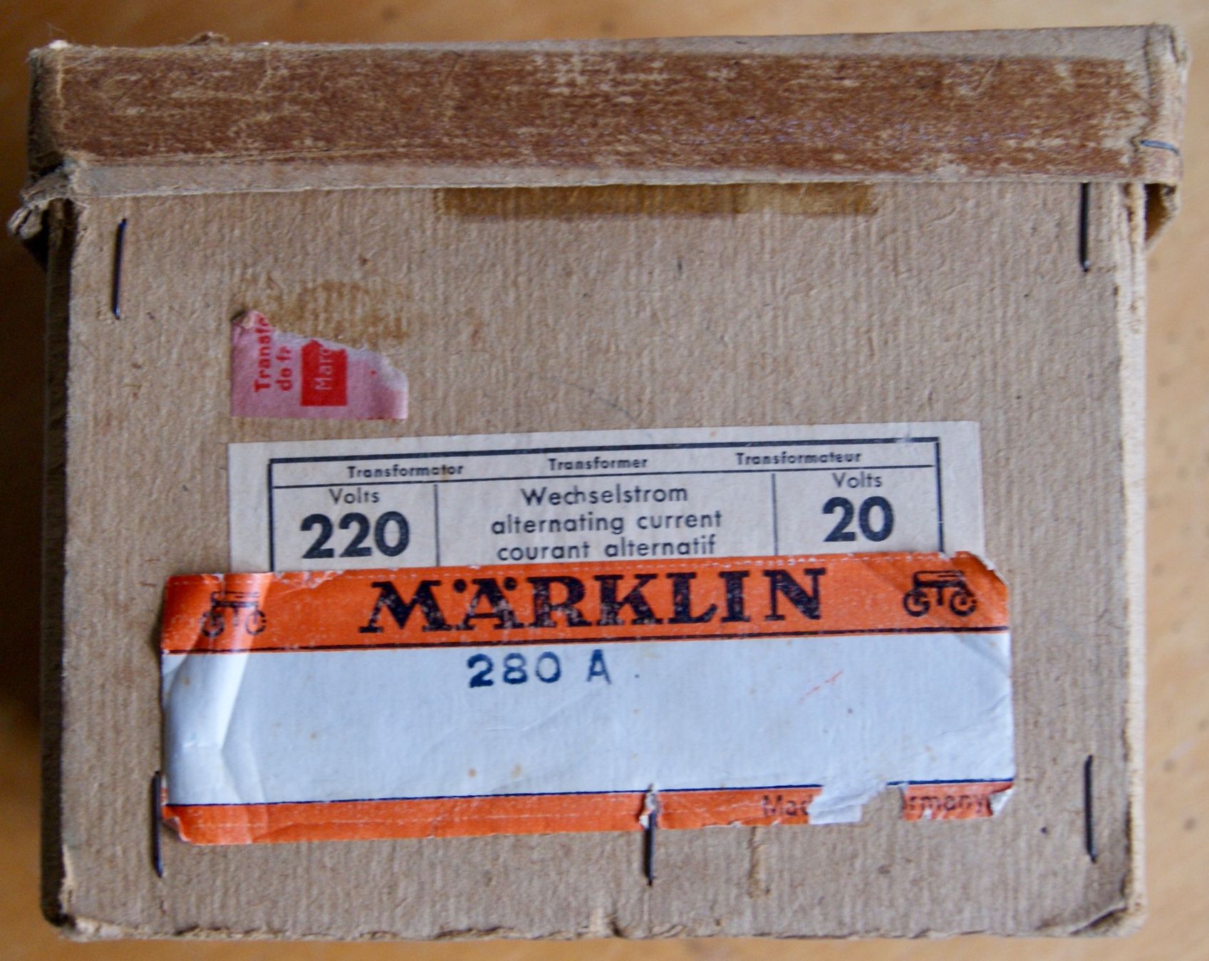 Märklin Modellini di ferrovie: Transformateur 280 A en OVP – Usato da Morrens VD venduto da alain50 1