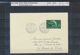 1949 Chur, "Eidg. Schützenfest", Sonderstempel, Karte