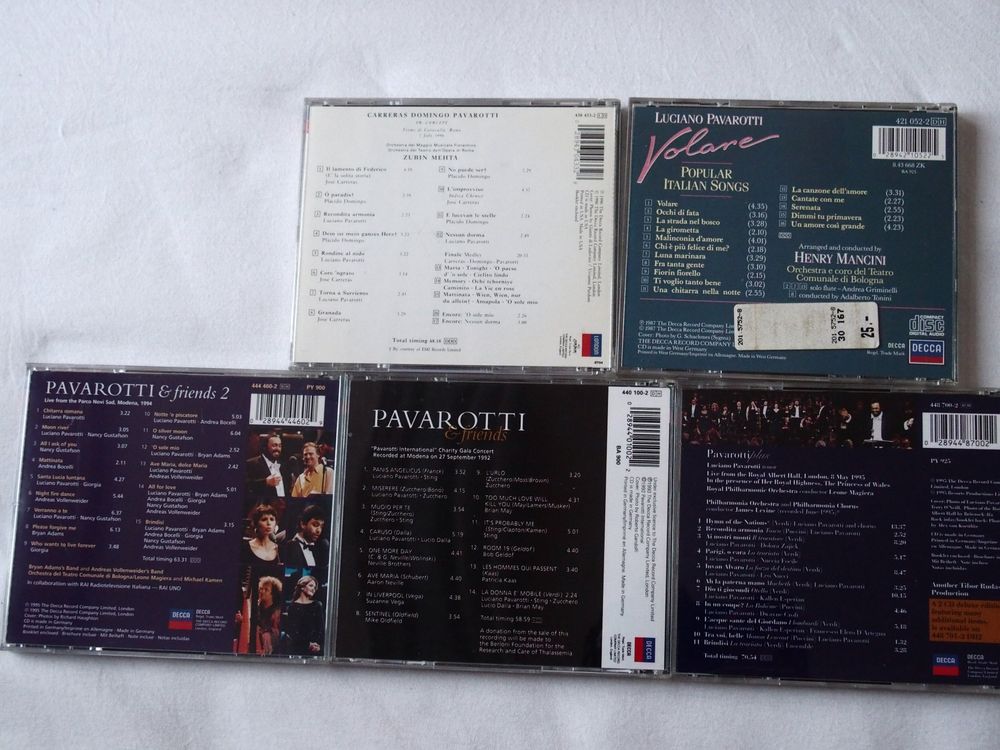 Luciano Pavarotti Cds 5 Stück Kaufen Auf Ricardo 4782