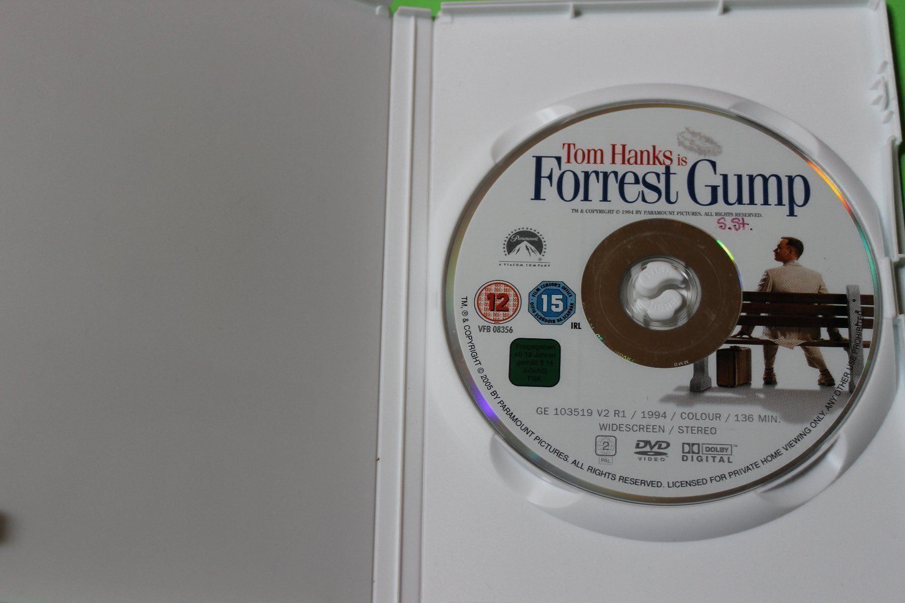Tutti i DVDs: FORREST GUMP KULT-DVD 1994 mit Tom Hanks – Usato da Tübach venduto da JamesStone 7