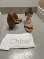 Chloé Sandalen Leder Beige/Braun Grösse 38 guter Zustand