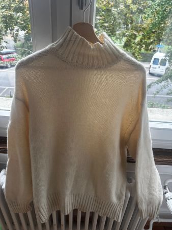 Ysé Pullover off-white Wolle/Alpaka Gr. S Made in Italy