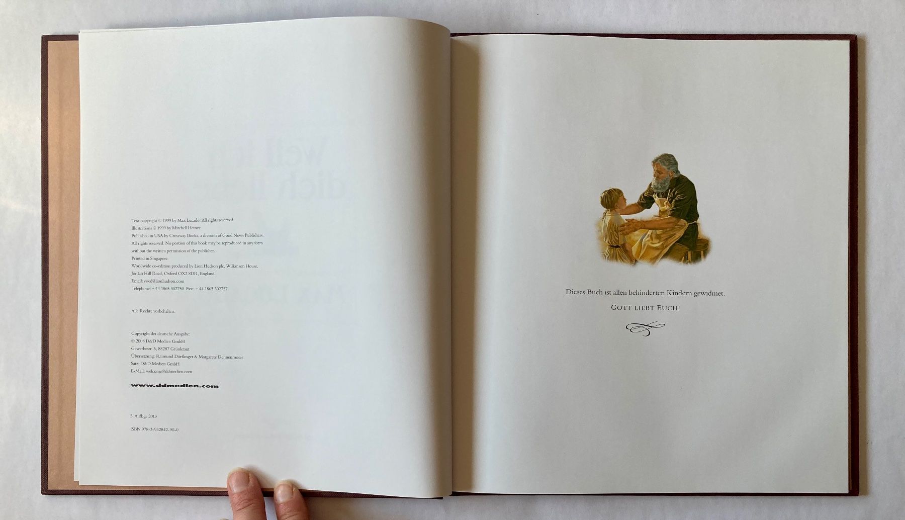 Libri: Weil ich dich liebe - Max Lucado – Nuovo (secondo la descrizione) da Bubendorf venduto da Alpenheidi 6