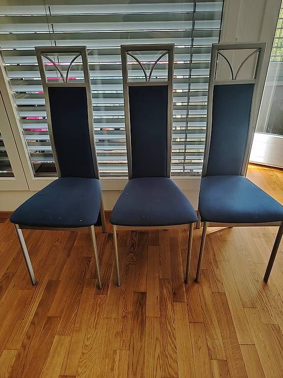 Sedie: 3 stuhle esszimmerstuhle blau  – Usato da Trimbach venduto da lysy507777