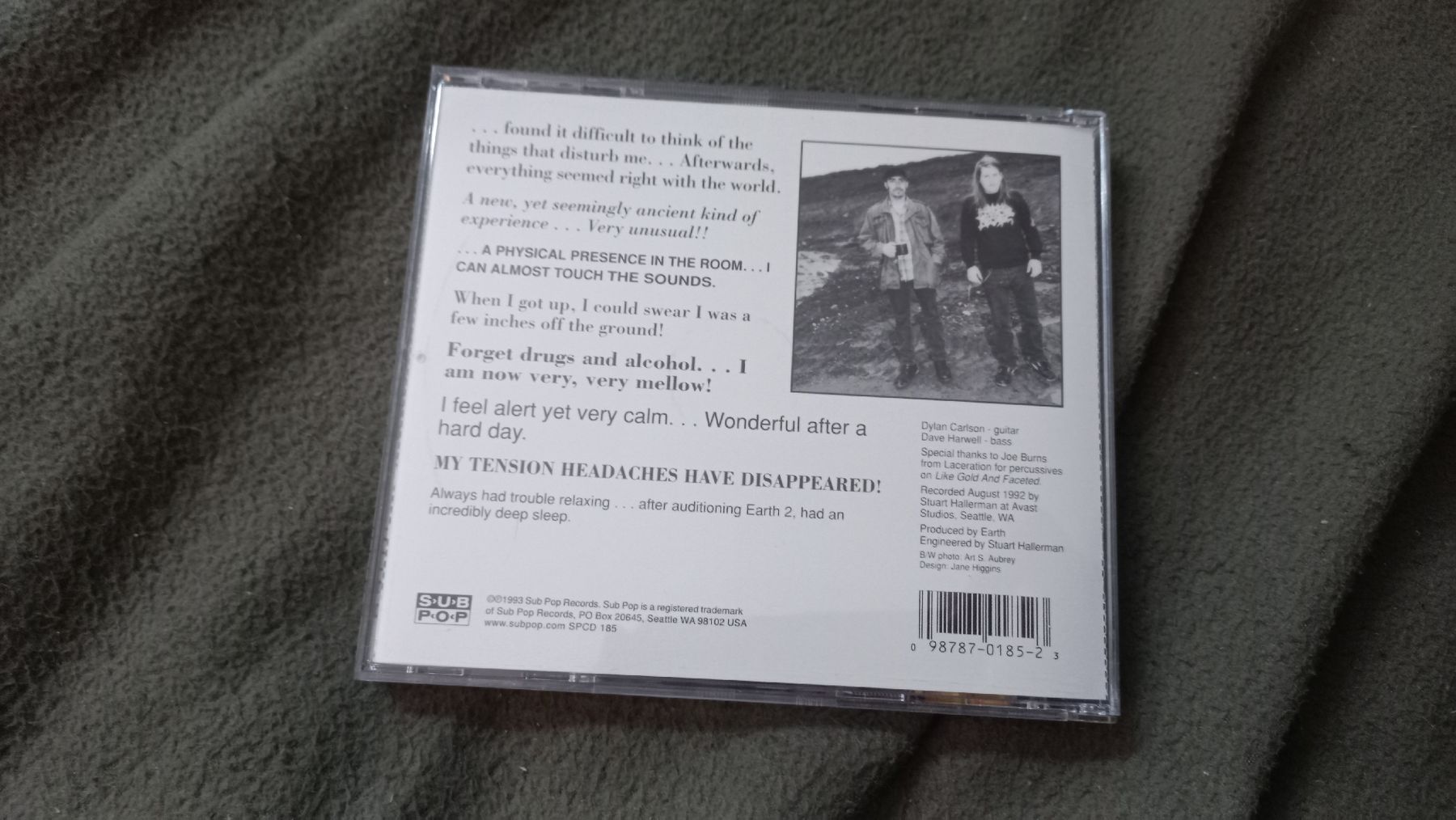 CD: Earth - Earth 2 - Special Low Frequency Version CD Drone – Usato da Olten venduto da Donatello1984 1