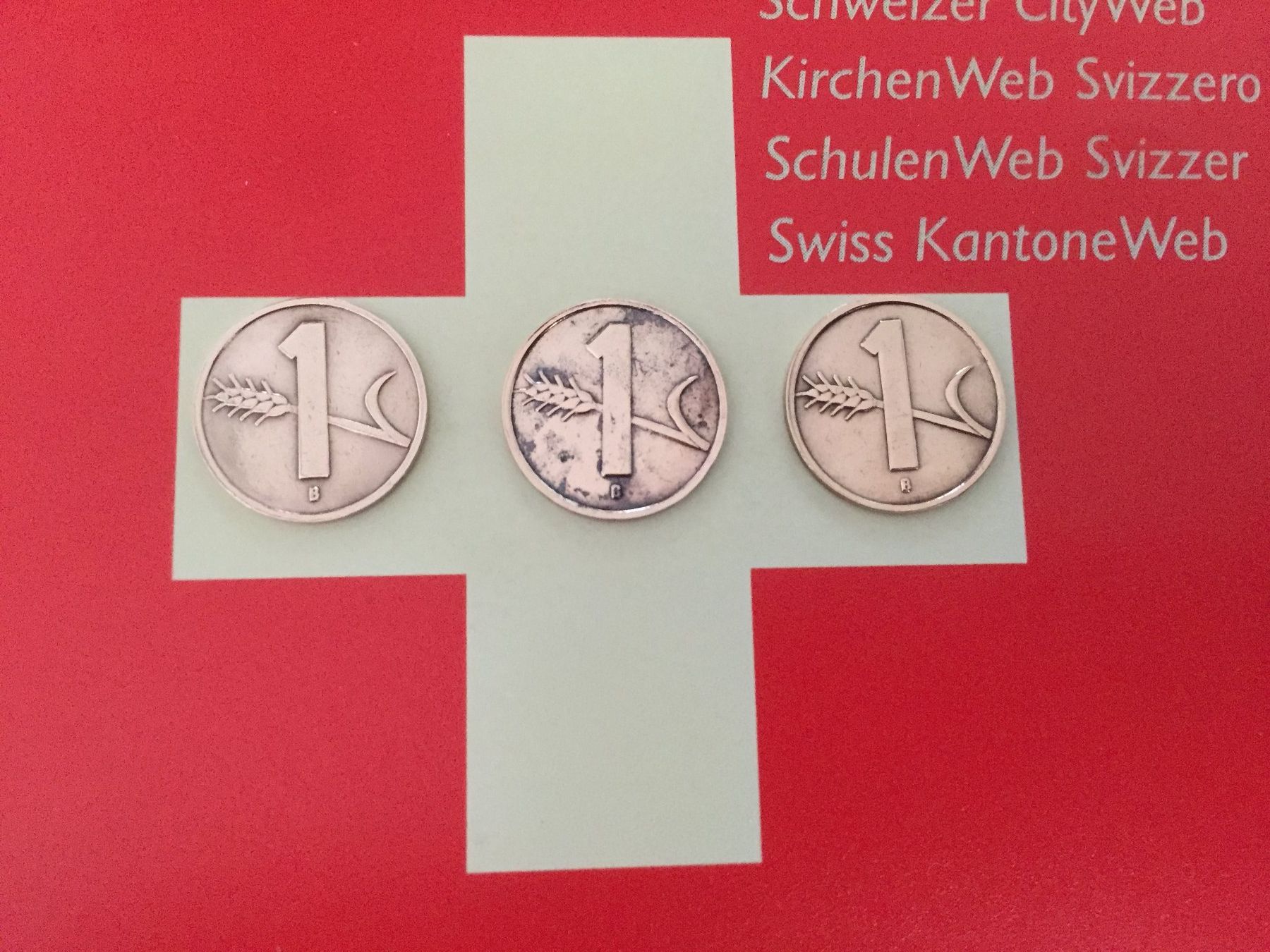 Alle Münzen: 1 Rappen - TRIO 1951 – Gebraucht aus Elsau von herbybay 2