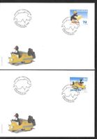2 FDC 987-988 Serie Einzelmarken ET 6.12.1999