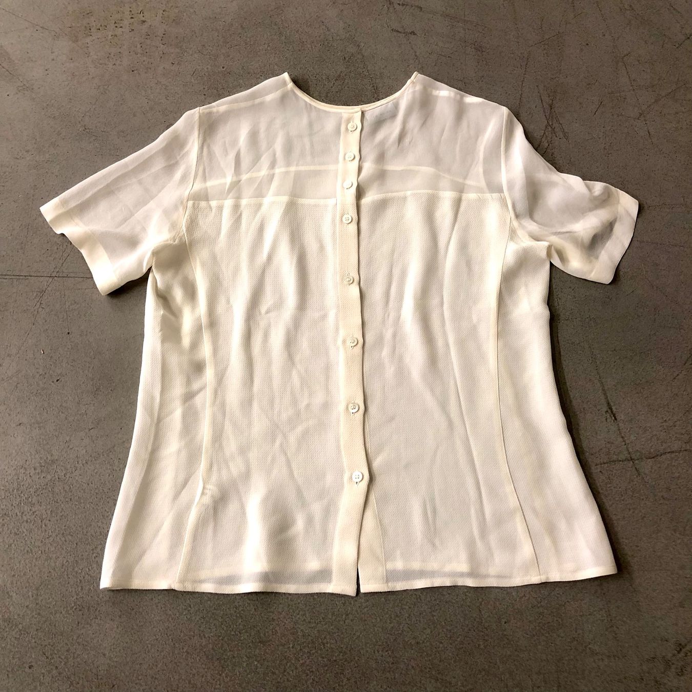 Akris Camicette: Akris Designer Bluse Seide, Grösse 38 – Usato da Brienz BE venduto da Kokolea84 4