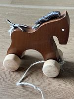 Holzpferd zum Ziehen, Spielzeug für Kinder,vintage