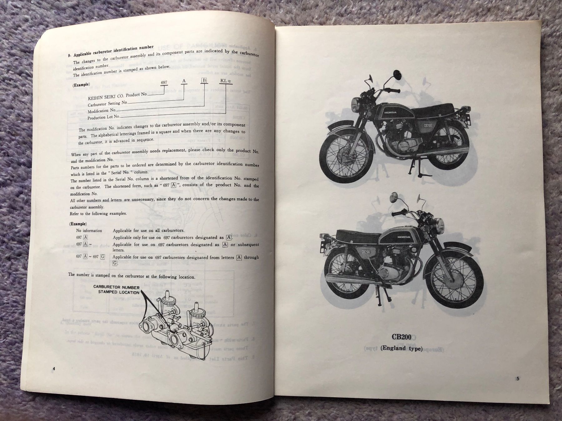 Honda Strada: Honda CB 200 et CL 200 – Usato da Morrens VD venduto da kawah2 1