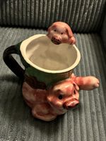 Tasse mit Schweinchen, handgemacht OLIO Mug England neu. 