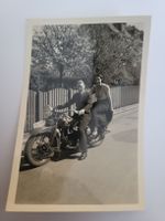 Vintage  Töff Motorrad Foto Paar ZH 2884 guter Zustand R35
