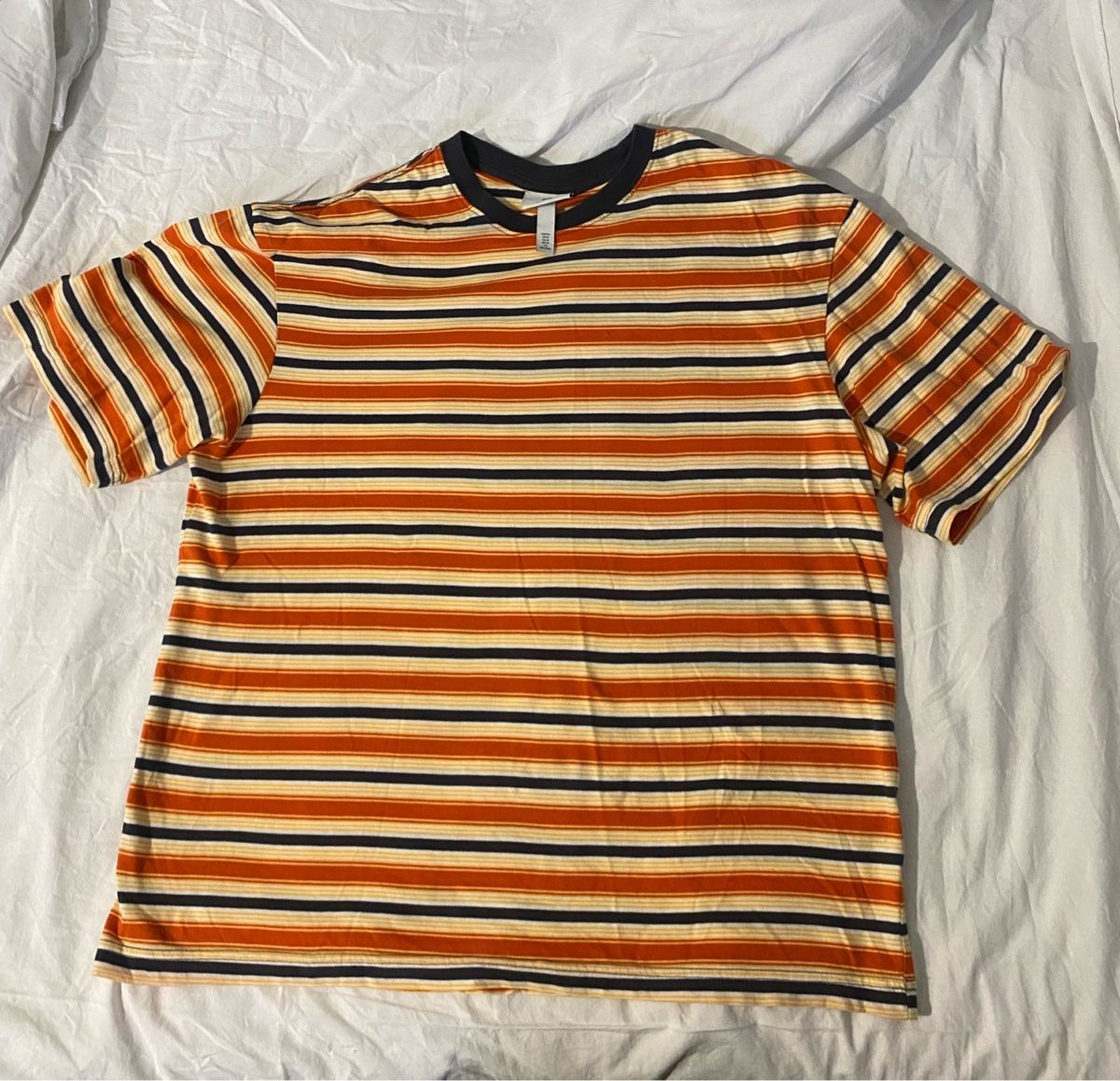 H&M T-shirt: Orange gestreiftes Tshirt – Nuovo (secondo la descrizione) da Spiegel b. Bern venduto da ano_tc7y 2
