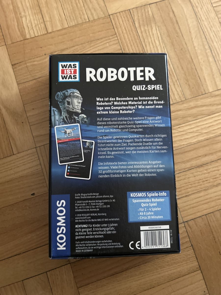 Kosmos Giochi: Quiz-Spiel "Was ist Was - Roboter" – Usato da Urdorf venduto da 2msa2 2