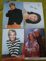 TV Mix - 4 signierte Autogrammkarten - Set