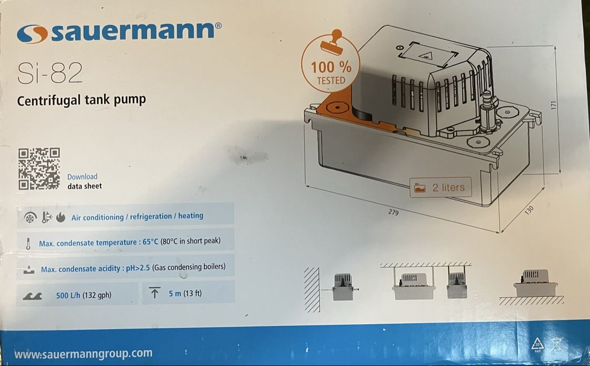 Pompe & Parti di ricambio: Sauermann SI-82 Kondensatpumpe – Nuovo e nell'imballaggio originale da Muttenz venduto da joe_6f89