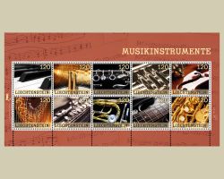 Kollektionsbogen Nr. 25 «Musikinstrumente», 2026, postfrisch