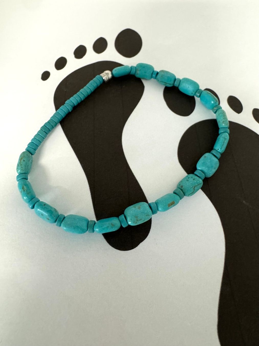 Catenine: Fusskette Kunststoffperlen – Nuovo (secondo la descrizione) da Biberist venduto da tl-schmuck