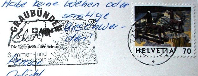 Ansichtskarten: DAVOS Luftseilbahn Jschalp-Jakobshorn – Gebraucht aus Jona von philajona 1