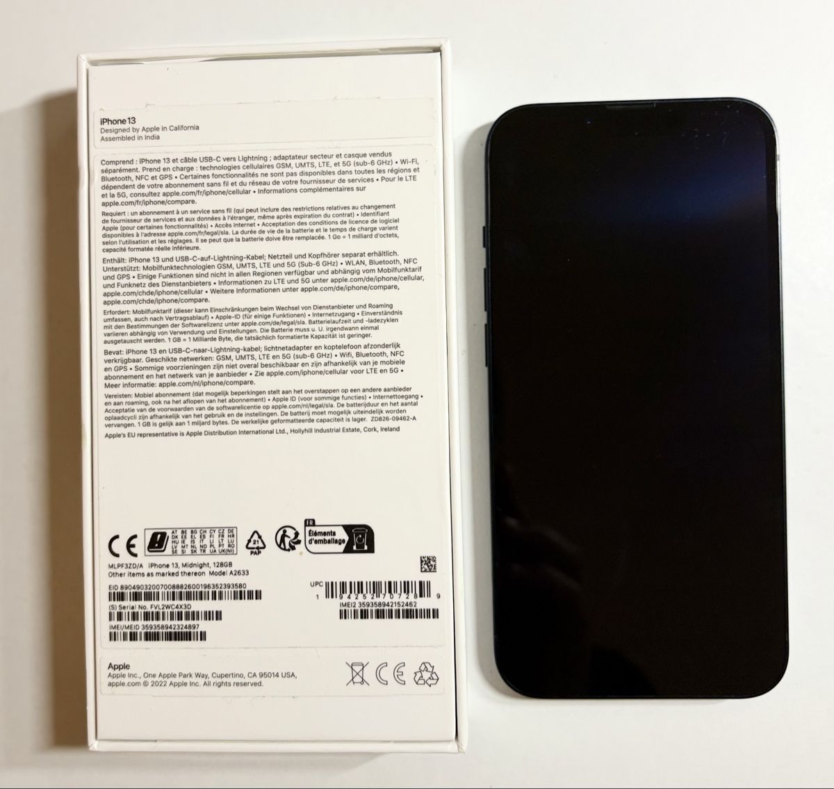 Apple Portables: iPhone 13 128 GB Midnight – Défectueux à Hüntwangen par Hagi79 3