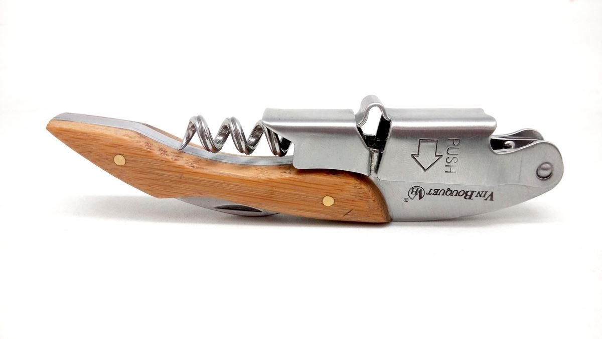 Apribottiglie & Tappi per chiusura: Vin Bouquet Kellnerkorkenzieher Holz – Nuovo e nell'imballaggio originale da Wettingen venduto da kochshop 3